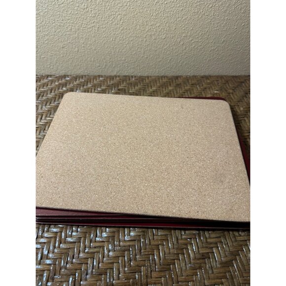 Vintage English Countryside Placemats Set Of 6 Cork Backed - Picture 3 of 9